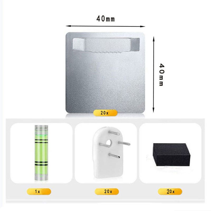 Mirror Frame Glass Bracket Acrylic Po Frame Bracket Bath Hook Punch-Free Square Hook Small Pop - Image 2