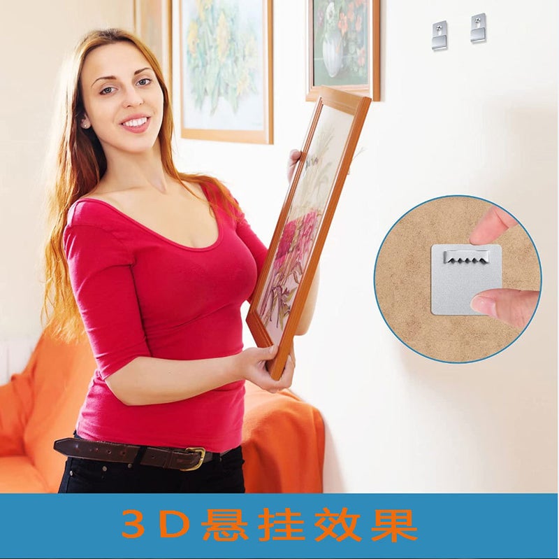 Mirror Frame Glass Bracket Acrylic Po Frame Bracket Bath Hook Punch-Free Square Hook Small Pop - Image 4