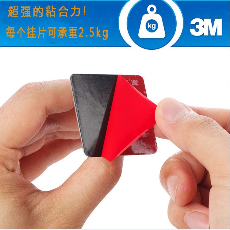 Mirror Frame Glass Bracket Acrylic Po Frame Bracket Bath Hook Punch-Free Square Hook Small Pop - Image 5