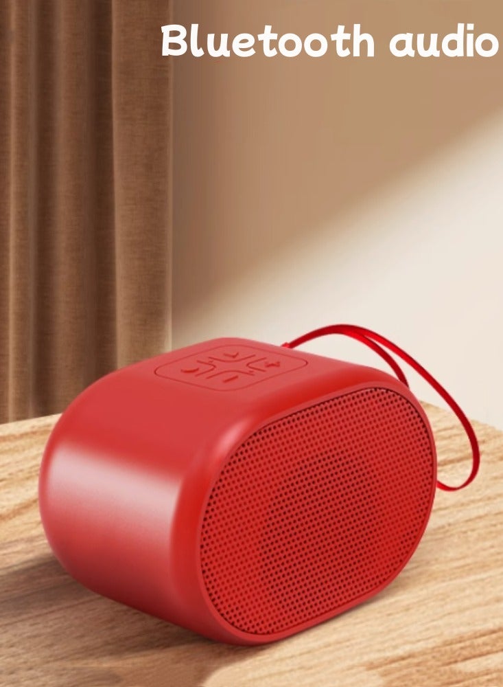 Wireless Bluetooth Speaker, Subwoofer, Mini Speaker, Portable, Red - Image 1