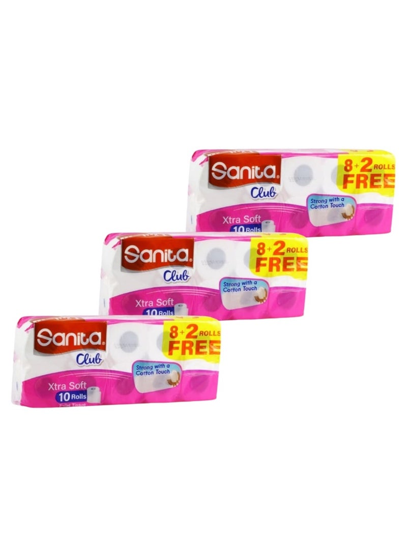 Sanita Extra soft toilet tissue, two layers, 30 rolls 