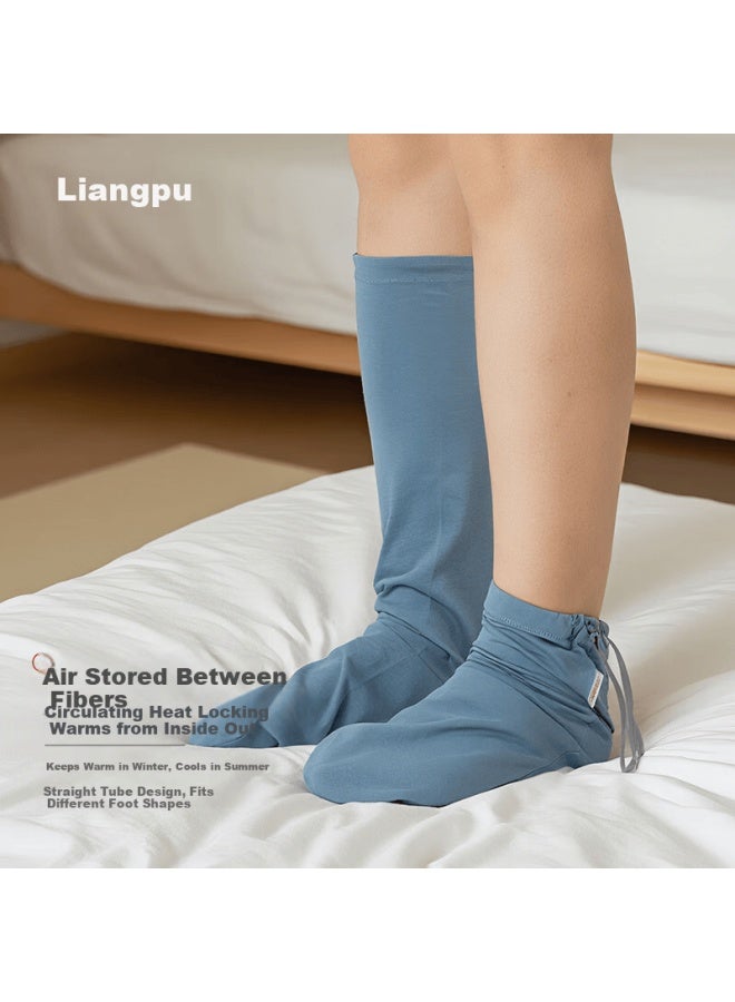 Liangpu Pure Cotton Sleep Socks Uni Air Conditioning Socks Four Seasons Loose Comfortable Breathable Floor Socks Sleeping Socks Maternity Socks - Image 3