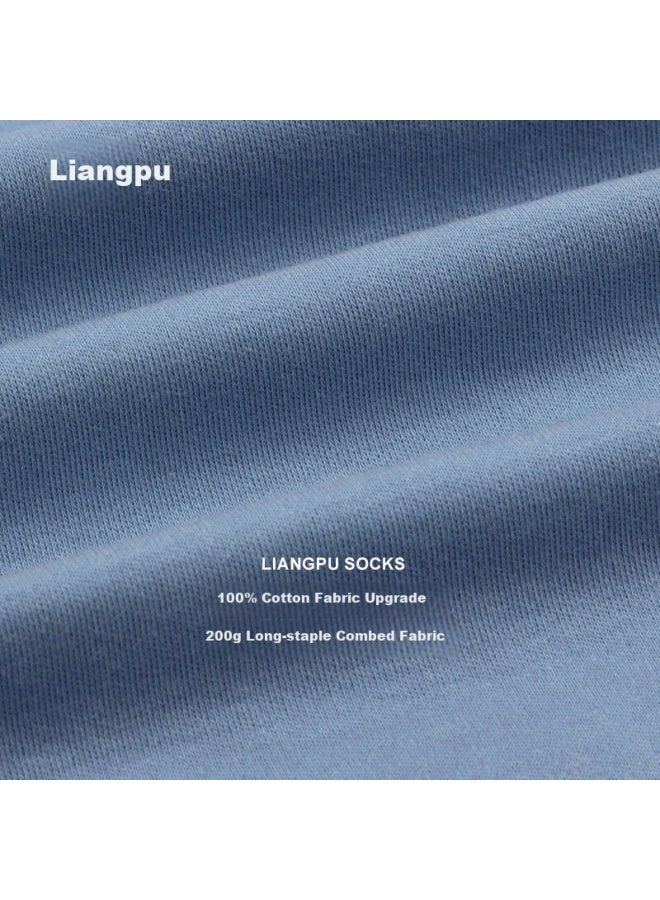 Liangpu Pure Cotton Sleep Socks Uni Air Conditioning Socks Four Seasons Loose Comfortable Breathable Floor Socks Sleeping Socks Maternity Socks - Image 2