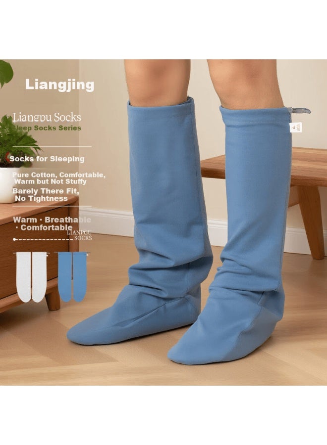 Liangpu Pure Cotton Sleep Socks Uni Air Conditioning Socks Four Seasons Loose Comfortable Breathable Floor Socks Sleeping Socks Maternity Socks - Image 1