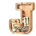 UBeesize Wooden Letter Piggy Bank for Boys Girls26 Personalized Alphabet Money BankCoin Bank Birthday Gift for KidsChildrens Gift J - Image 3