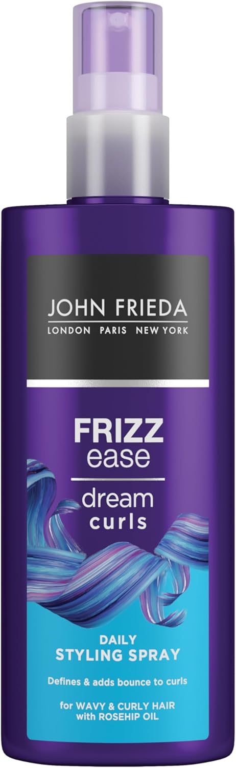 John Frieda Frizz Ease Dream Curls Daily Styling Spray Curl Reviving Spray for Curly and Wavy Hair 200 ml