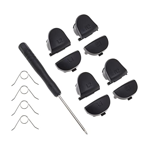 Create idea 13pcs L1 R1 L2 R2 Trigger Buttons & Spring & Screwdriver Replacement Part Compatible with PS4 Dual Sense Controller Replacement Controller Button - Image 1