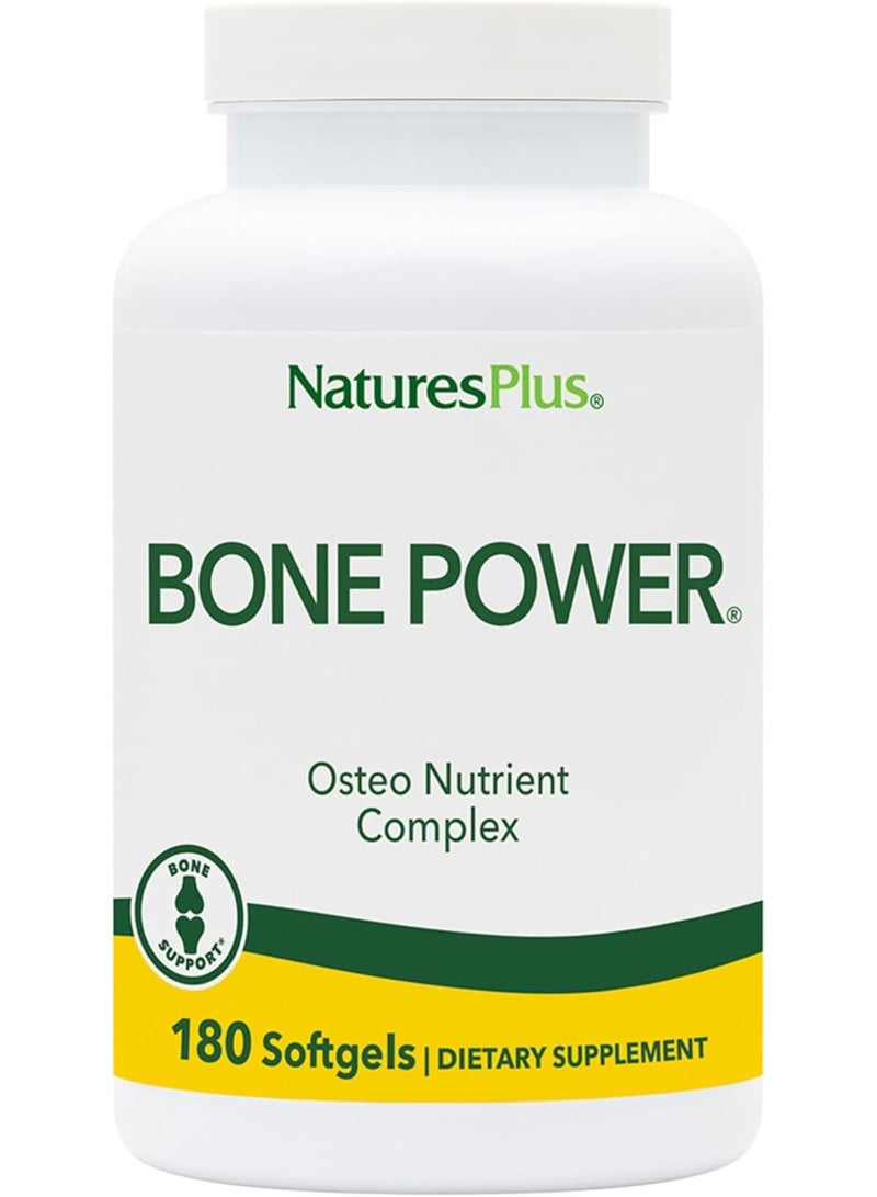 Natures Plus NaturesPlus Bone Power - 180 Softgels - Osteo Nutrient Complex - Dairy Free, Gluten Free - 45 Servings - Image 1