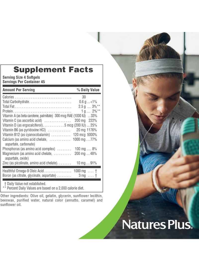 Natures Plus NaturesPlus Bone Power - 180 Softgels - Osteo Nutrient Complex - Dairy Free, Gluten Free - 45 Servings - Image 3