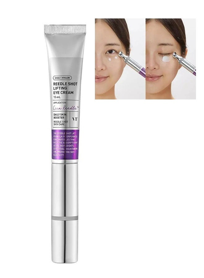 VT COSMETICS Reedle Shot Lifting Eye Cream 15ml, Anti Wrinkle and Firming Moisturizing - Image 1