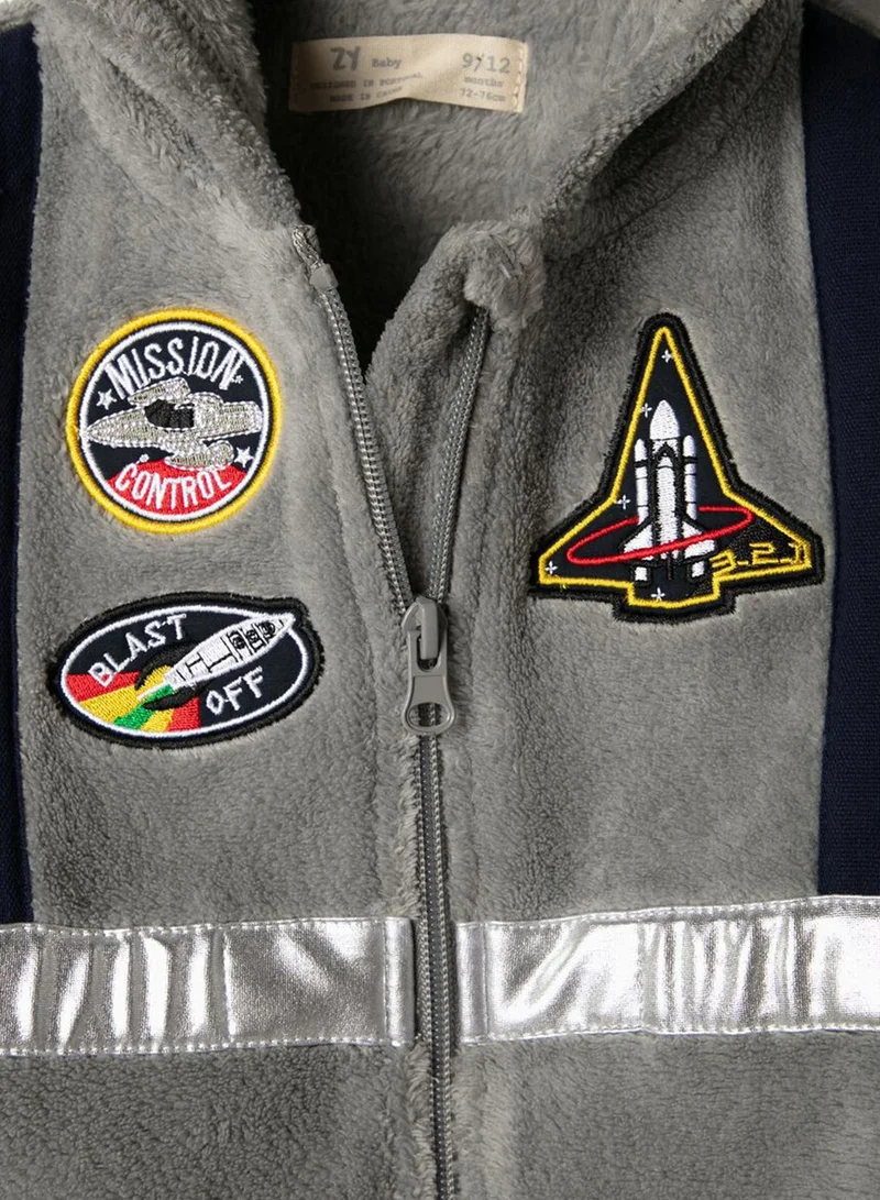 Zippy Infant Spaceship Graphic Onesie