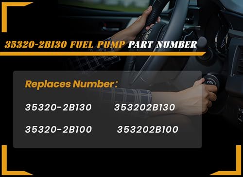 YLB.&co 35320-2B130 High Pressure Fuel Pump Compatible with Hyundai Accent Veloster 2012 2013 2014 L4 1.6L, Direct Injection Mechanical Fuel Pump Fit for Kia Rio Soul 2011 2012 L4 1.6L, Replaces# 35320-2B100 - Image 4