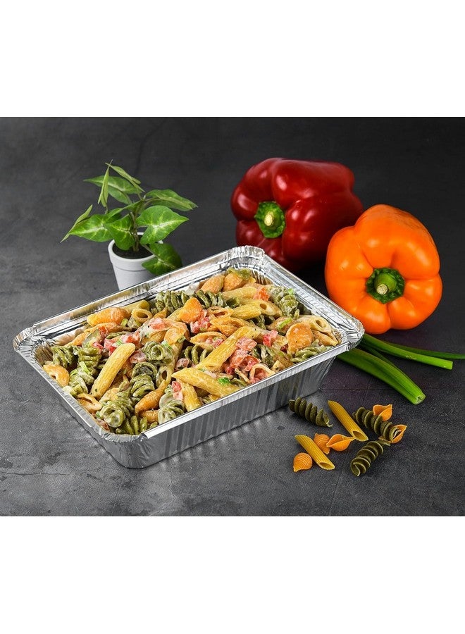 ProKart Silver Foil Container with lid | Aluminium Disposable Jars | Parcel Box | Packaging Hot/Dry Foods | Freezer Containers for Takeaway Food Packaging (250 ml, Pack Of 10, Foil Container) - Image 2