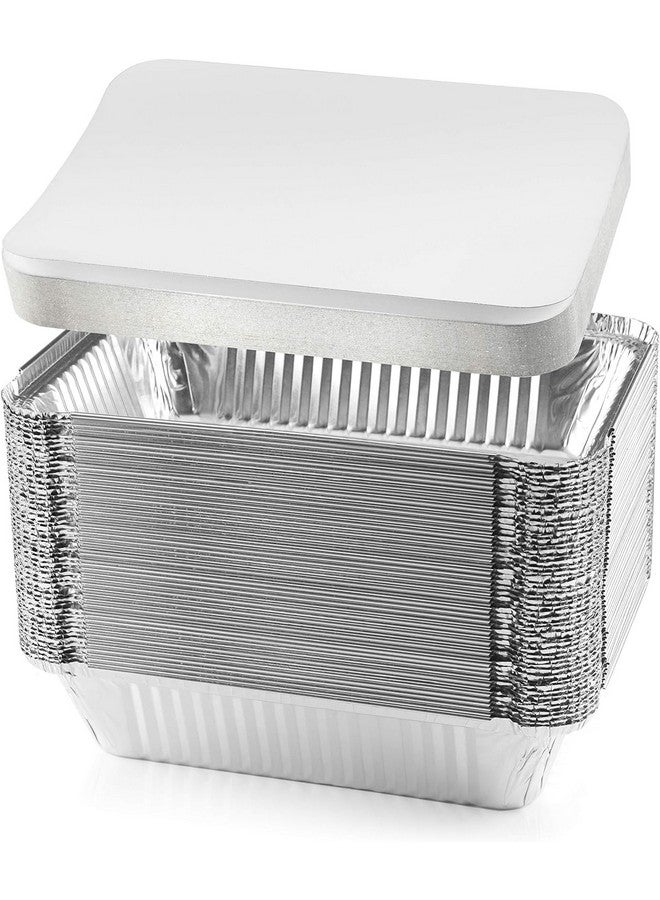 ProKart Silver Foil Container with lid | Aluminium Disposable Jars | Parcel Box | Packaging Hot/Dry Foods | Freezer Containers for Takeaway Food Packaging (250 ml, Pack Of 10, Foil Container) - Image 1