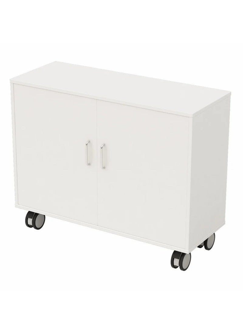 Generic - Children's Storage Unit – 4 Shelves with Sliding Doors for Toys & Essentials - Image 1