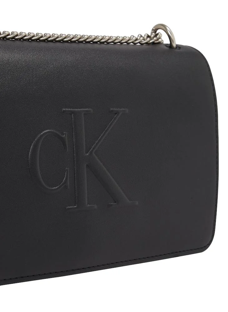 Calvin Klein Jeans Logo Chain Detailed Shoulder Bag