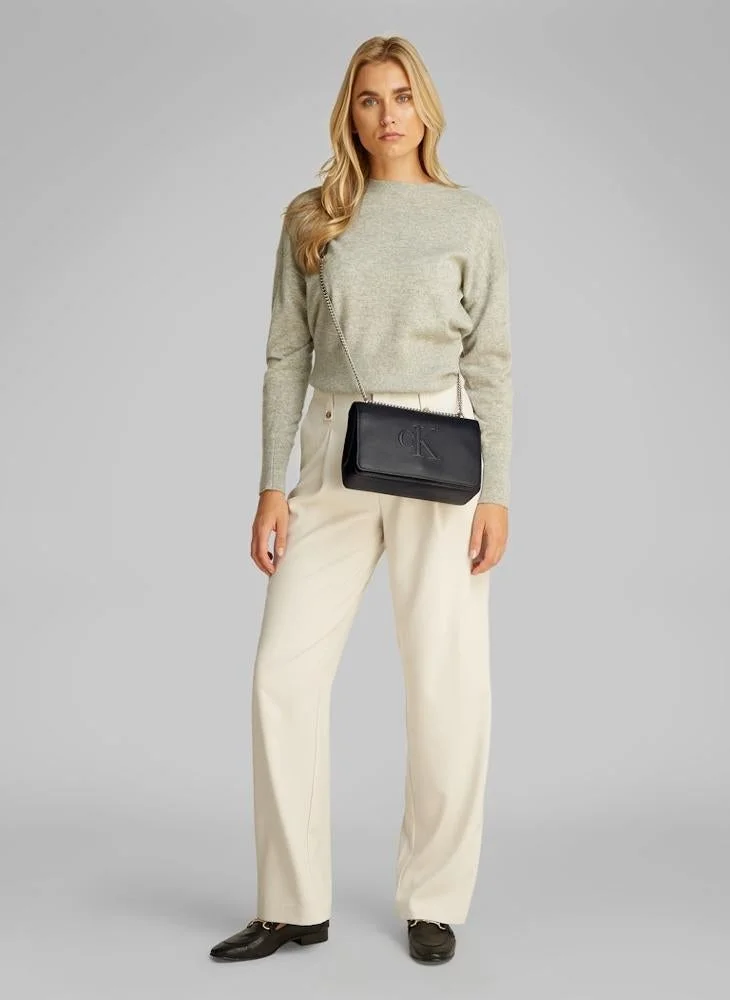 Calvin Klein Jeans Logo Chain Detailed Shoulder Bag