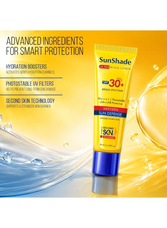 Leeford Sunshade Natural Sunscreen Lotion SPF 30 50mL | PA+++ | Non Oily, Light And Non Sticky | Suitable For All Skin Types | Sunscreen Spf 30 | Blue Light Protection | Water Resistant - Image 3