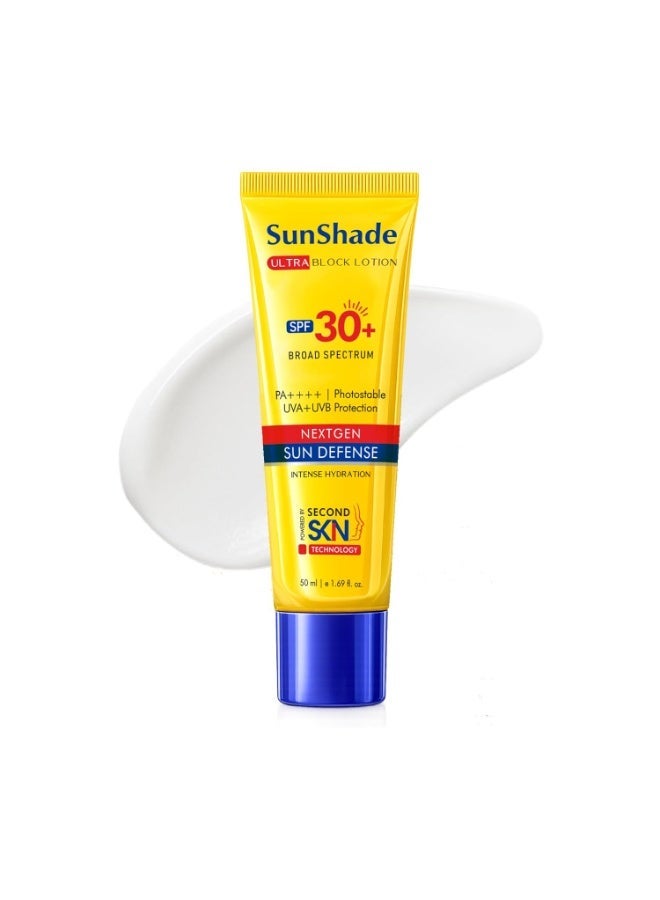 Leeford Sunshade Natural Sunscreen Lotion SPF 30 50mL | PA+++ | Non Oily, Light And Non Sticky | Suitable For All Skin Types | Sunscreen Spf 30 | Blue Light Protection | Water Resistant - Image 1
