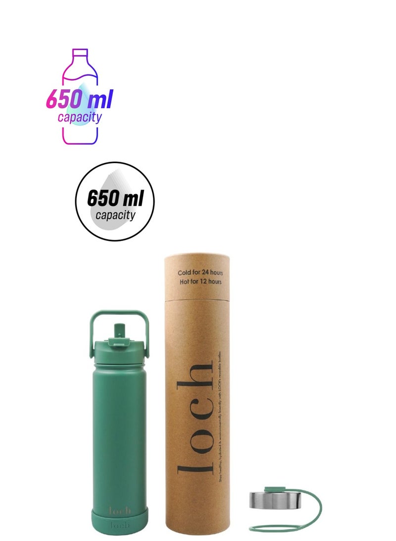 لوك زجاجة لوخ 650 مل باللون الأخضر المحيطي - Image 1