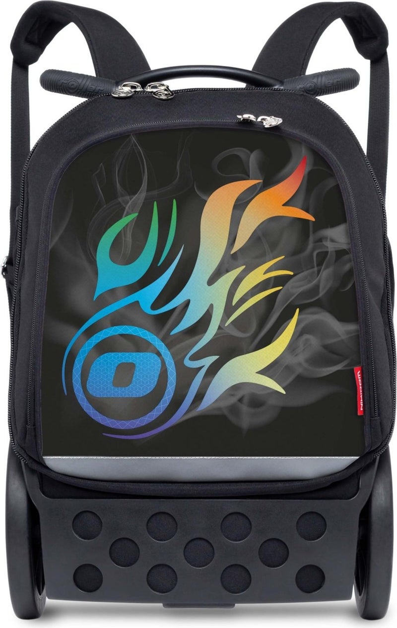 Nikidom Nıkıdom Roller Up MIDDLE SCHOOL Hanging Trolley / Wheeled School Bag X Large // Wild Fire (Above 10 Years Old)  - Image 1