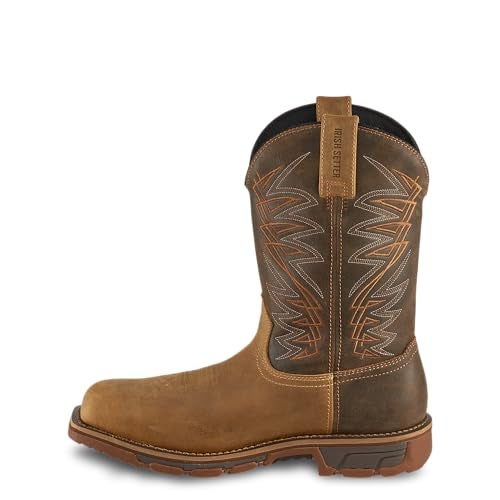 Irish Setter, Marshall, Men’s, 11", Waterproof, Steel Safety Toe, Pull-On Work Boot, Brown, 10 D (Medium) - Image 2