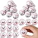 Arrowbash 36 Pcs Mini Face Baseball Stress Balls Bulk Small Baseballs Stress and Anxiety Relief Toy Foam Sports Squeeze Balls for School Carnival Reward Sports Theme Party Favors Valentines Gifts - Image 2