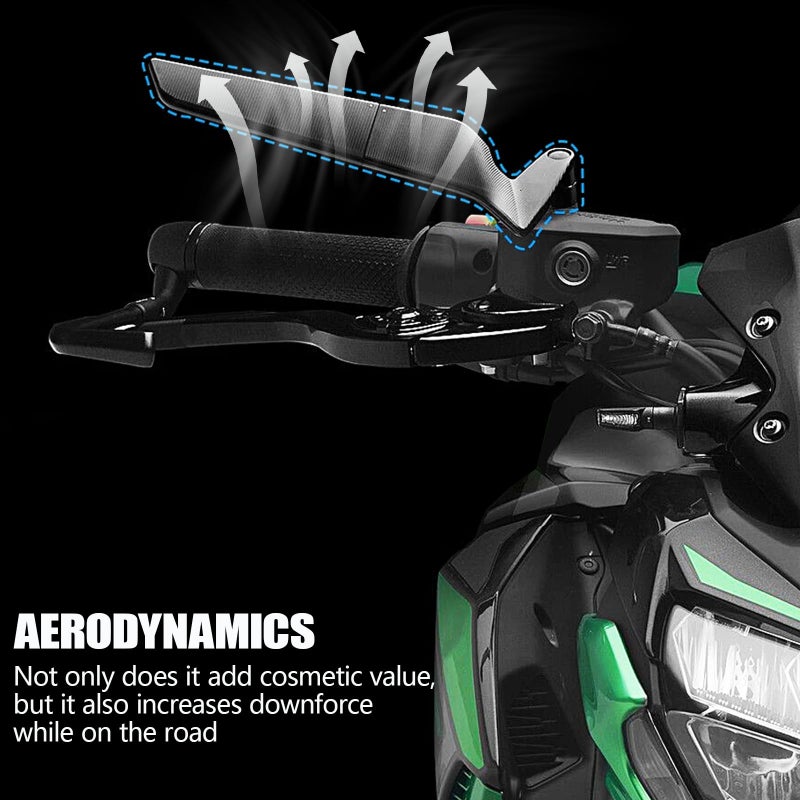PACEWALKER Motorcycle Mirrors Universal 360 Rotatable Stealth Wind Wing Side View Mirrors for Kawasaki Z400 Z650 Z900 Z1000 Duke 125 200 250 390 690 790 1290 Yamaha MT, HONDA, SUZUKI(8mm 10mm) - Image 2