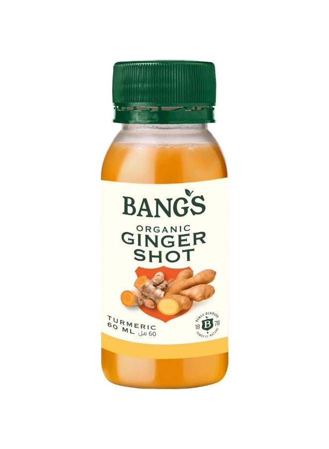 BANGS Organic Ginger Shot With Turmeric 60ml - Image 1
