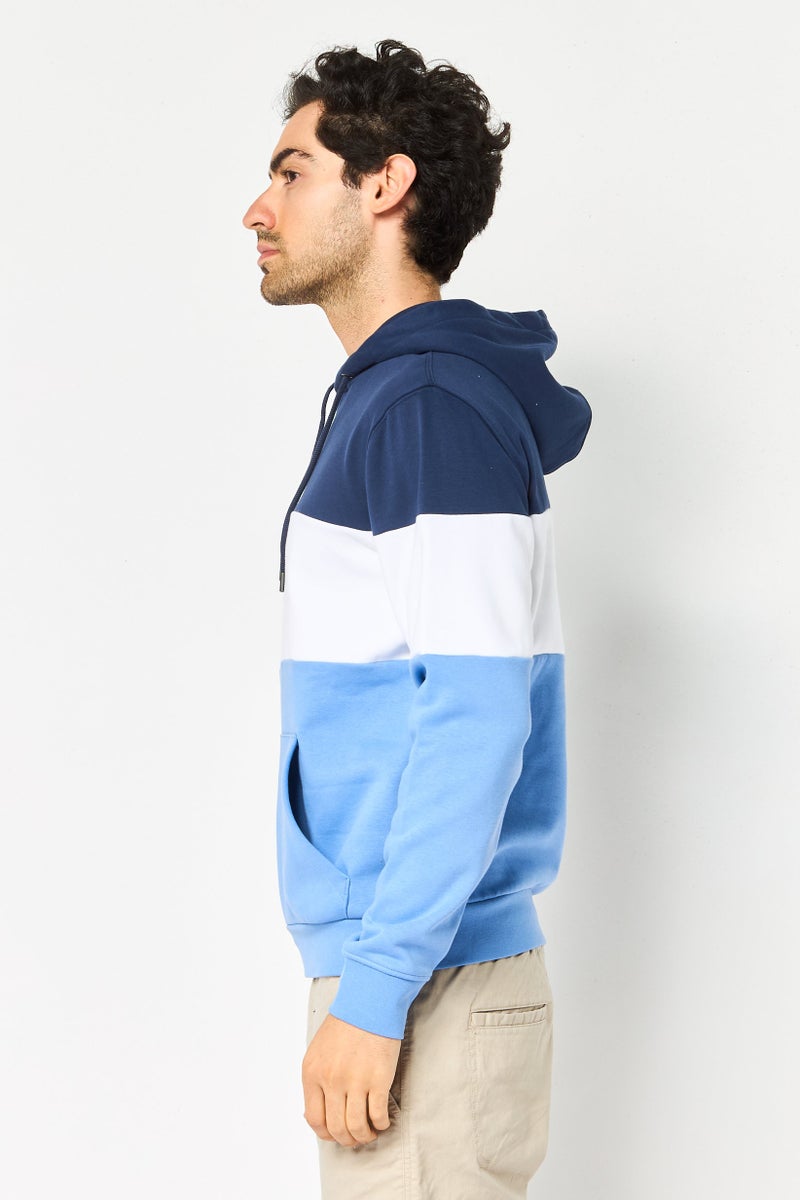 Celio Men  Long Sleeves Colorblock Hoodie, Multicolor - Image 3
