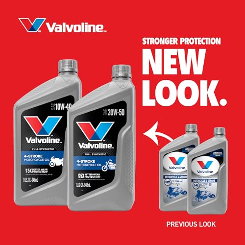 Valvoline 4-Stroke Motorcycle Full Synthetic 10W-40 Motor Oil 1 Quart - Image 3