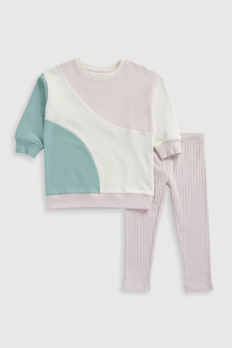 mothercare Sweat Top and Ribbed Leggings Set