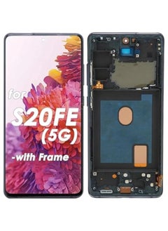 for Galaxy S20 FE 5G Screen Replacement, LCD Display Digitizer Full Assembly with Frame, Phone Screen Replacement Set with Repair Tools for G781B G781U G781B