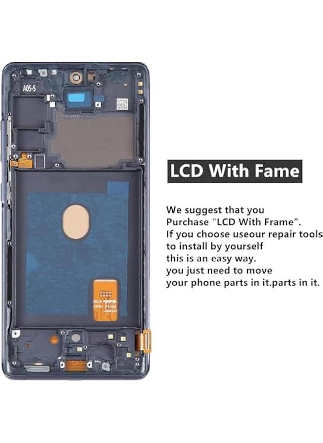 Generic - for Galaxy S20 FE 5G Screen Replacement, LCD Display Digitizer Full Assembly with Frame, Phone Screen Replacement Set with Repair Tools for G781B G781U G781B - Image 1