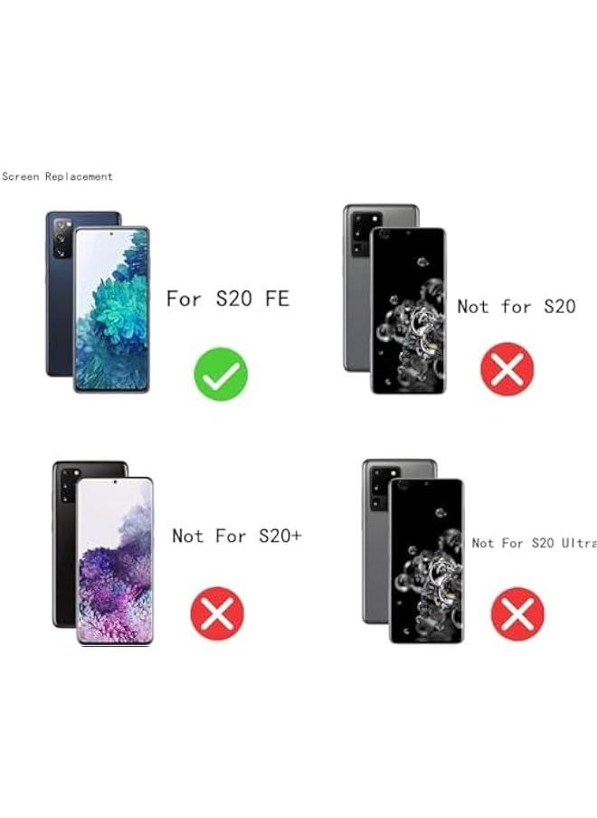 Generic - for Galaxy S20 FE 5G Screen Replacement, LCD Display Digitizer Full Assembly with Frame, Phone Screen Replacement Set with Repair Tools for G781B G781U G781B - Image 1