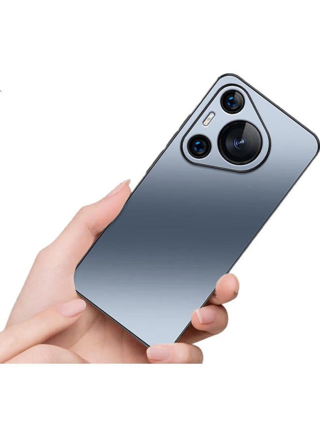 Shangsu Suitable For Huawei Pura70 Phone Case, Huawei Pura70 Protective Cover, Ag Frosted Full Coverage, Real Machine Feel, Simple Business Luxury, Shockproof, For Women And Men, Sapphire Blue - Image 1