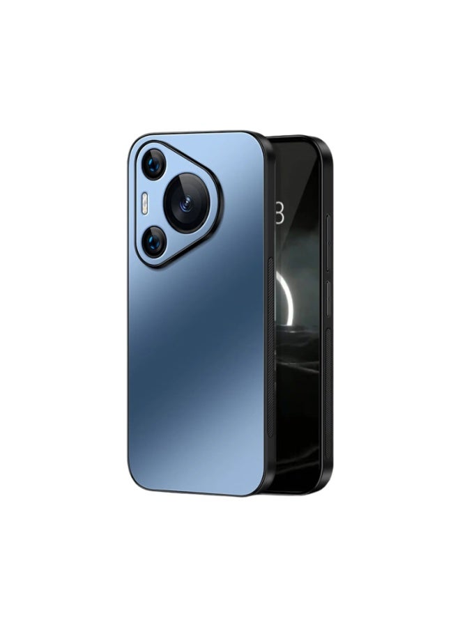 Shangsu Suitable For Huawei Pura70/pura70 Phone Case Ag Frosted Full Coverage Real Machine Feel Simple Business Luxury Shockproof For Women And Men Sapphire Blue - Image 1