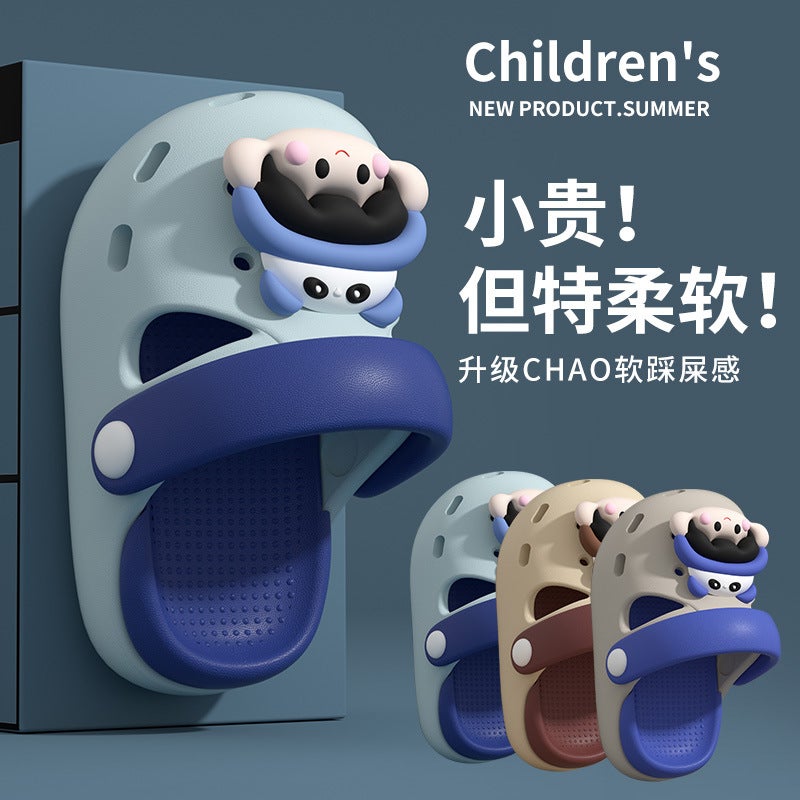 Children'S Sandals And Slippers Summer Cartoon Cute Boys And Girls Children'S Non-Slip Soft Bottom Small And Medium-Sized Children'S Baby'S Toe Hole Shoes - Image 5