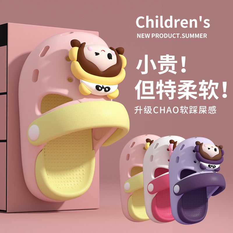 Children'S Sandals And Slippers Summer Cartoon Cute Boys And Girls Children'S Non-Slip Soft Bottom Small And Medium-Sized Children'S Baby'S Toe Hole Shoes - Image 2