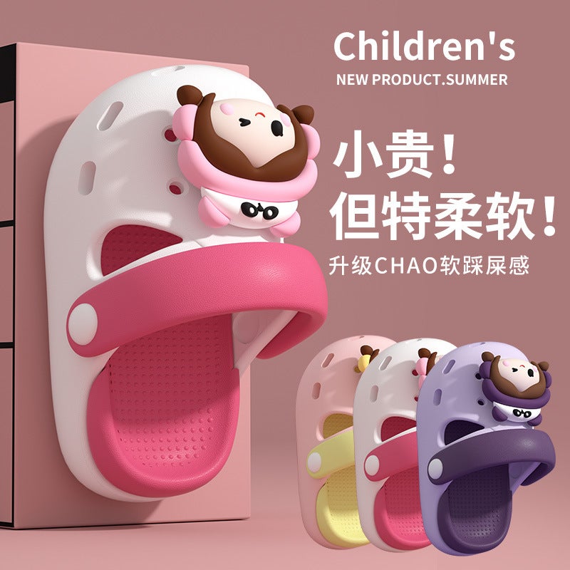 Children'S Sandals And Slippers Summer Cartoon Cute Boys And Girls Children'S Non-Slip Soft Bottom Small And Medium-Sized Children'S Baby'S Toe Hole Shoes - Image 3