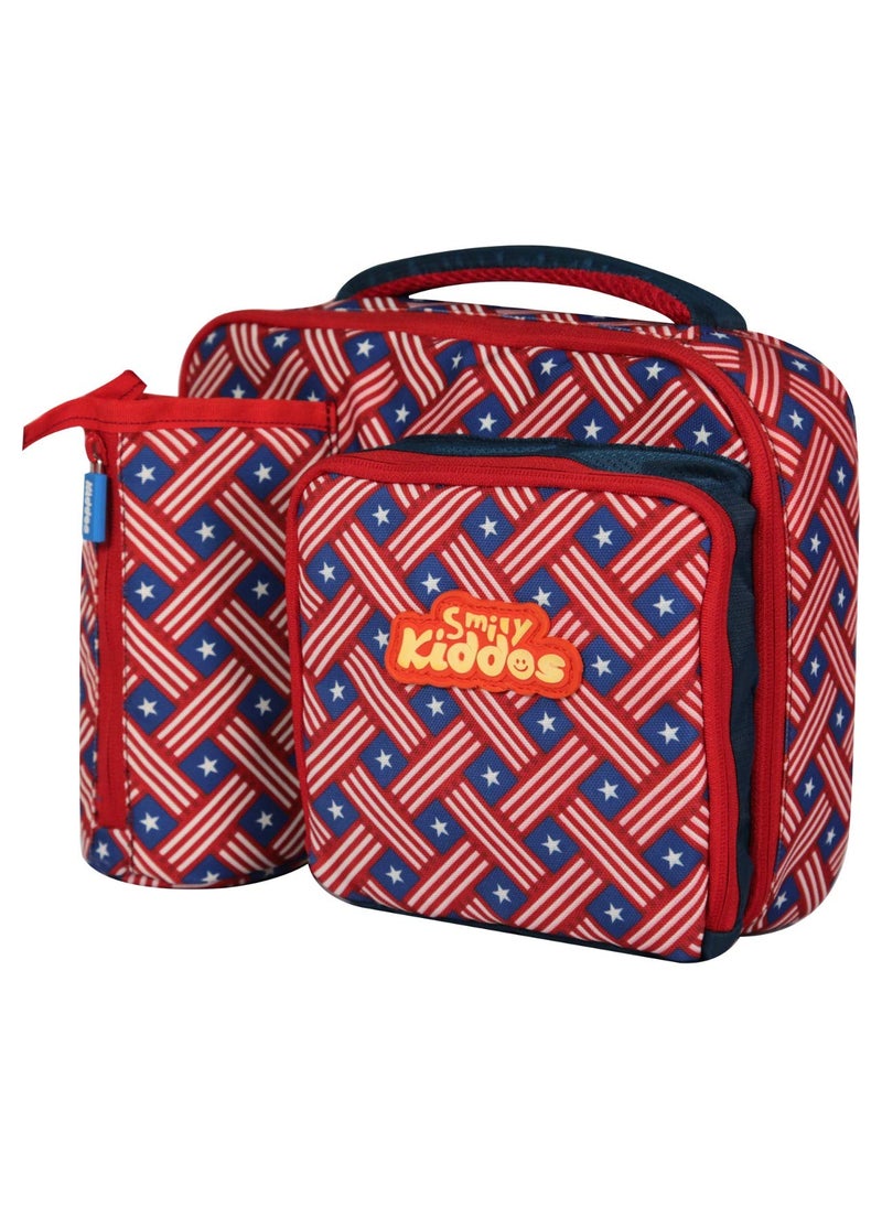 SMILY KIDDOS - SMILY KIDDOS Multi Compartment Lunch Bag (Red) - Image 1