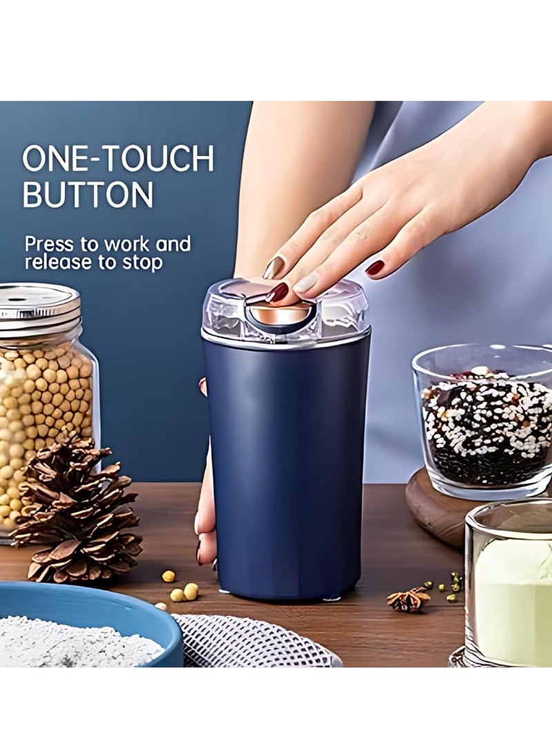 ELTRAZONE OG Electric Coffee Grinder – 200W Stainless Steel with Timer and Filter (Compact Design) - Image 2