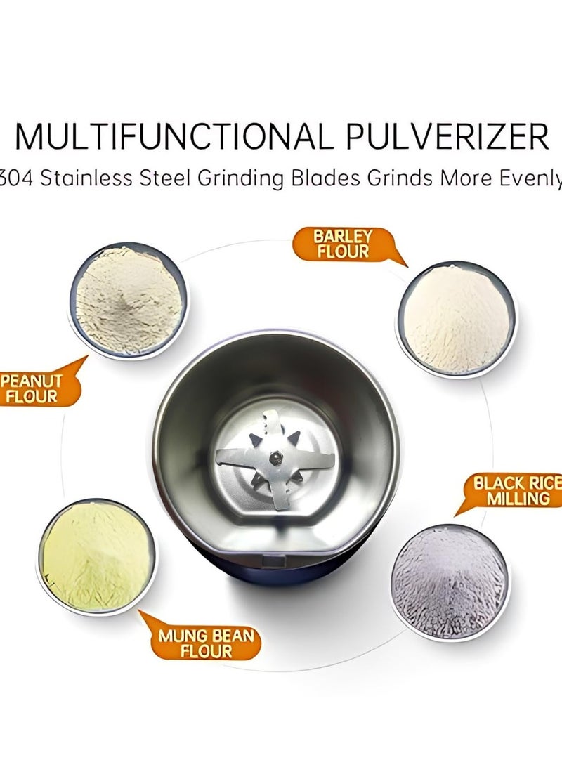 ELTRAZONE OG Electric Coffee Grinder – 200W Stainless Steel with Timer and Filter (Compact Design) - Image 4