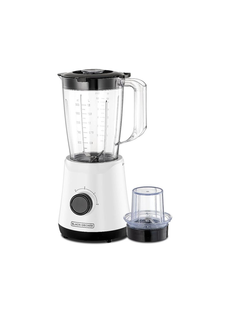 BLACK+DECKER Blender  1.5L with Grinder Mill  - 1500 ml 500 W BX520-B5 White - Image 2