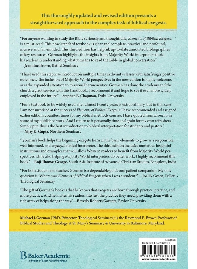 Elements Of Biblical Exegesis A Basic Guide For Students And Ministers