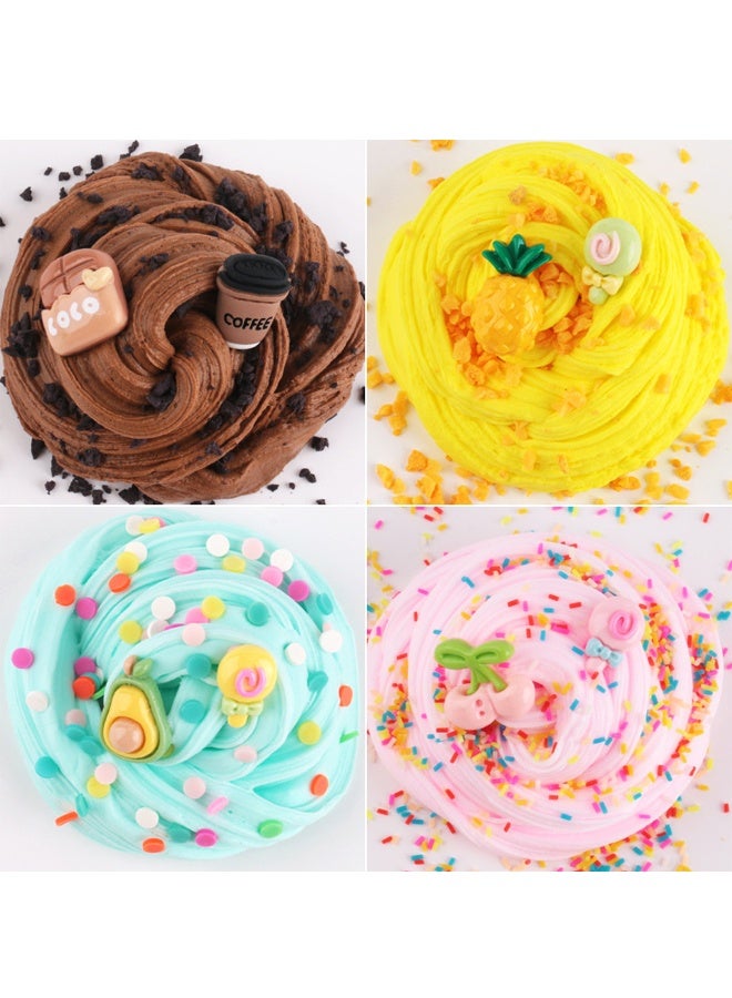 HALAMODO 6 Pcs Butter Scented Slime Set - DIY Putty Toys for Kids Ages 6+ - Soft, Non-Sticky Stress Relief Slime with 6 Vibrant Colors & Fragrance - Includes Mixing Tools, Glitter & Foam Beads - Ideal Party Favors, Birthday Gifts for Girls & Boys - Image 3