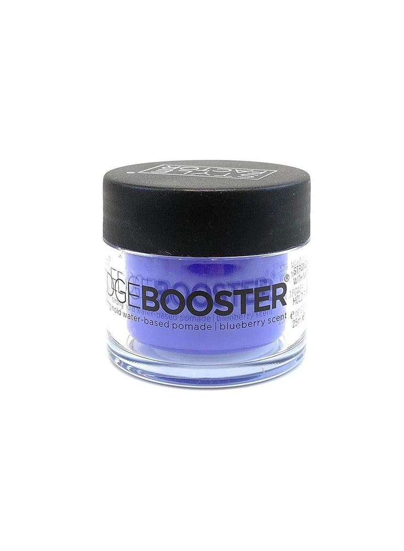 Edge Booster Edge Booster - Style Factor Strong Hold Water Base Pomade- Excellent for Taming Edges & Braiding Hair, Blueberry - 0.85 Ounce 