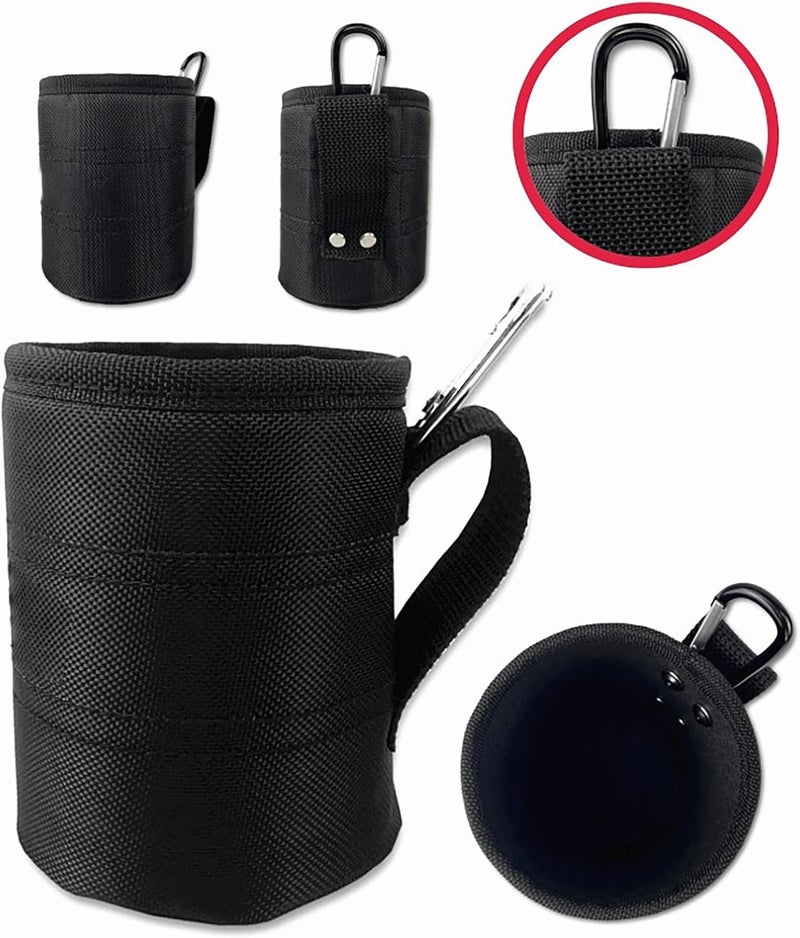 Black Tool Belt Pouches for Screw and Nails Organization Carpenter Waist Bag for Home Repairs and Travel Oxford Fabric Tool Bag - Image 3