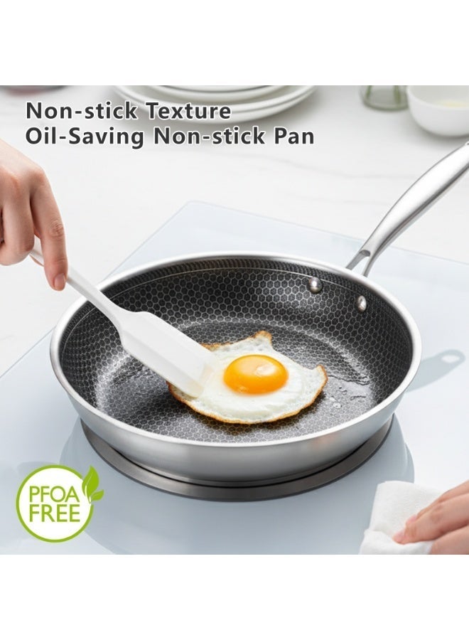 Sharpdo Three-Piece Cookware Set (26/28/30 Cm) - High-Quality Non-stick Stainless Steel Cookware, Suitable for Gas Stoves, Induction Cooktops and Electric Stoves, Easy to Clean, Perfect for Family Kitchens - Image 4