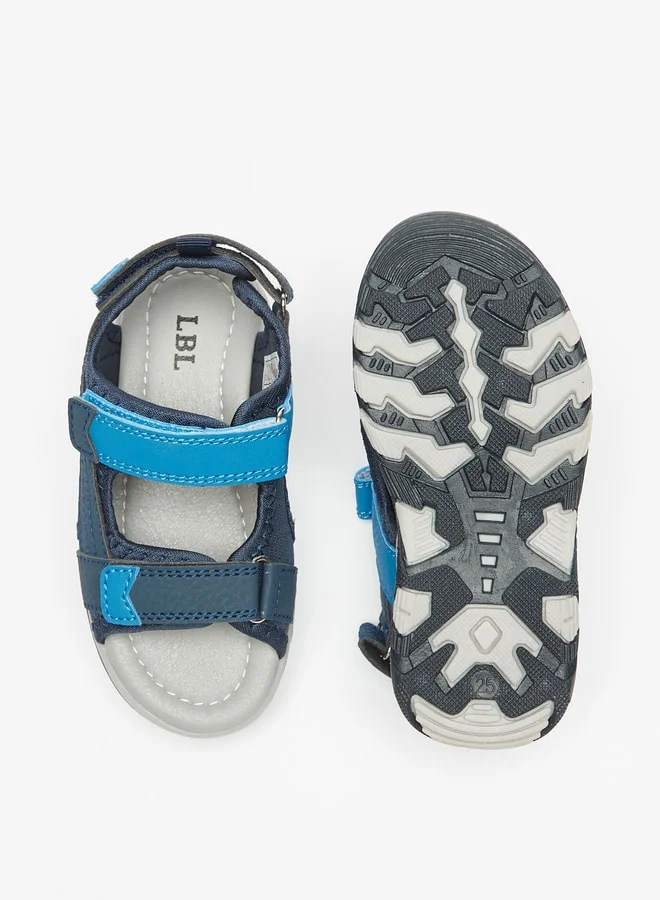LBL by Shoexpress Girls Textured Floaters with Hook and Loop Closure